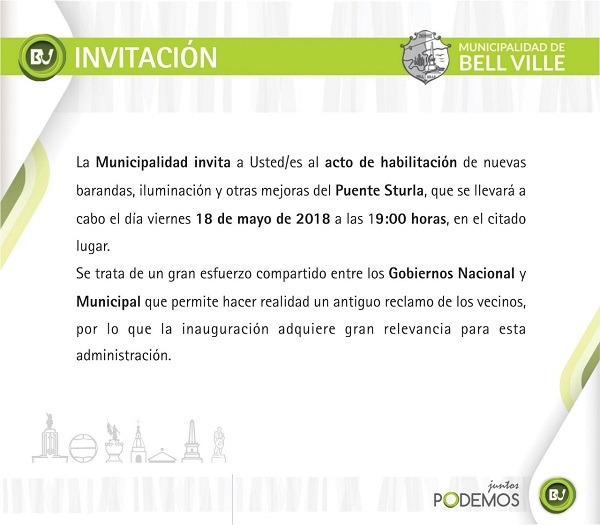 Refacciones del Puente Sturla