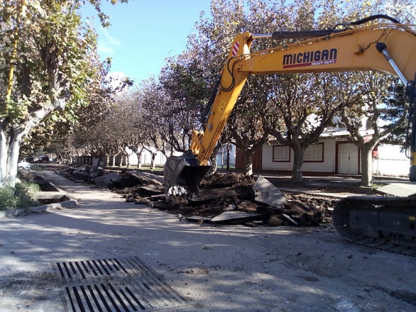 Reconstrucción de calle Ortíz Herrera