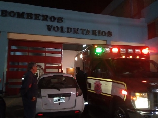 Principio de incendio en una farmacia