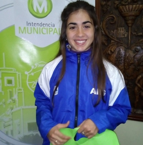 Clara Baiocchi fue recibida por el intendente Briner