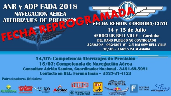 Actividad aérea en Bell Ville éste fin de semana