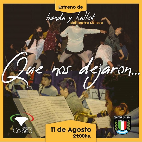 Estreno de los Elencos Estables del Teatro Coliseo Bell Ville.