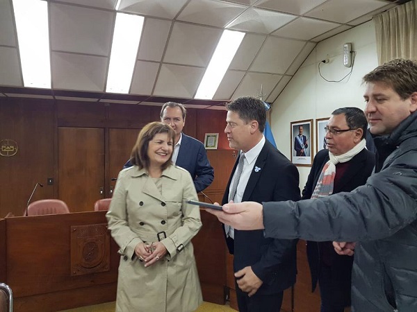El Intendente Carlos Briner se reunió con Patricia Bullrrich, Ministra de Seguridad de la Nación