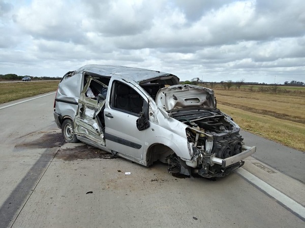 Vuelco en autopista