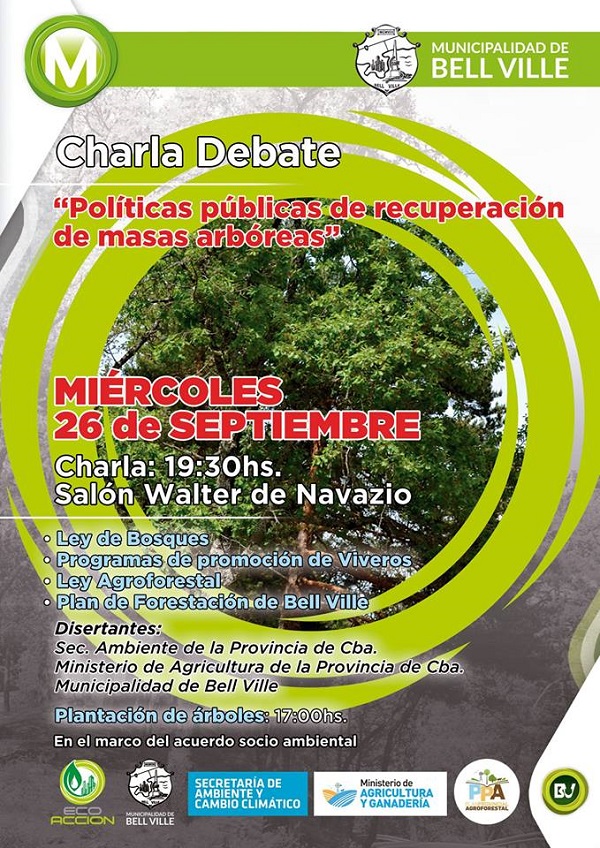 Charla sobre arbolado y sus políticas públicas.