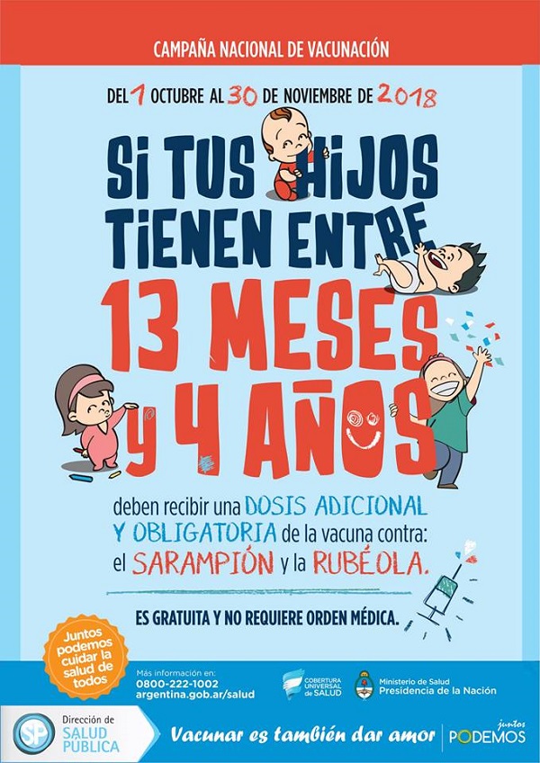 Vacunación contra el Sarampión y la Rubéola