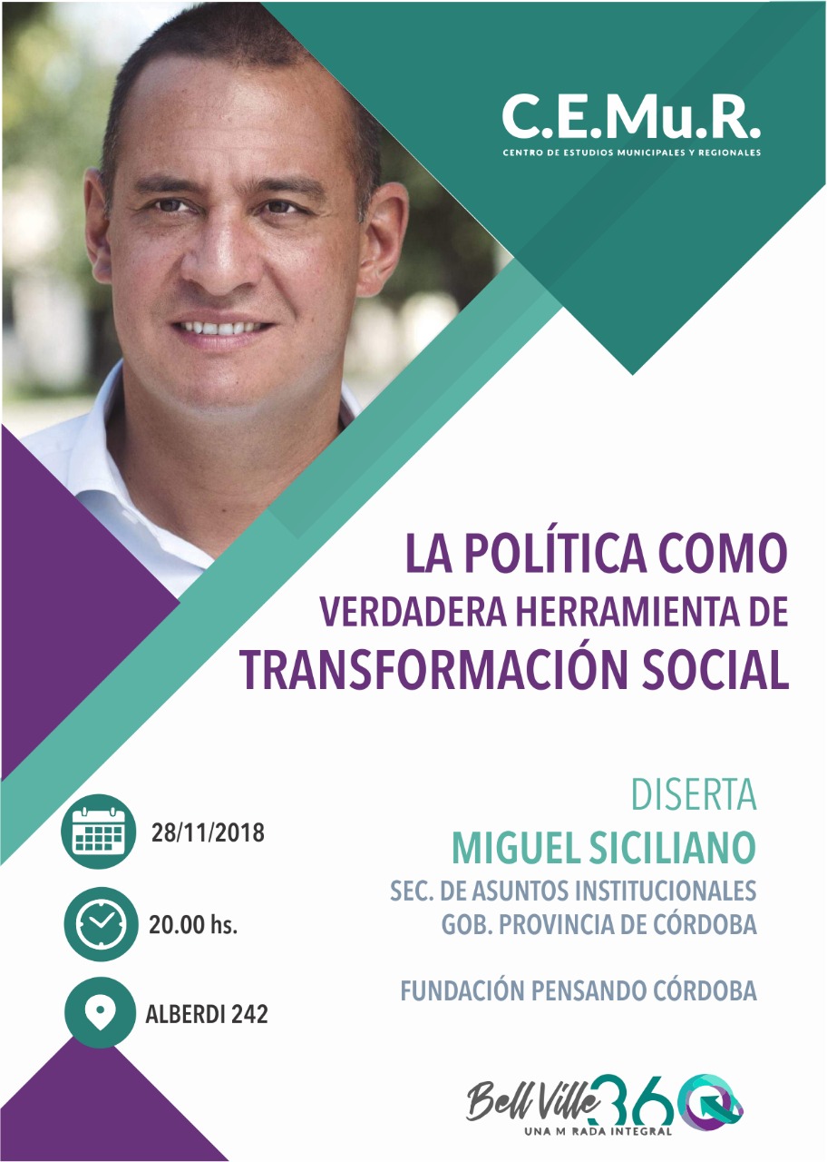 El Dr. Miguel Siciliano visita Bell Ville