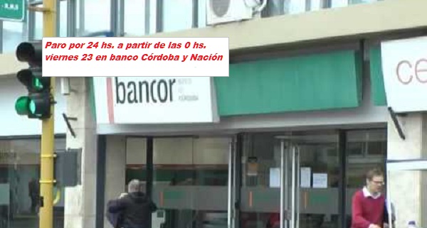 Paro Bancario viernes 23- hoy asamblea desde las 11