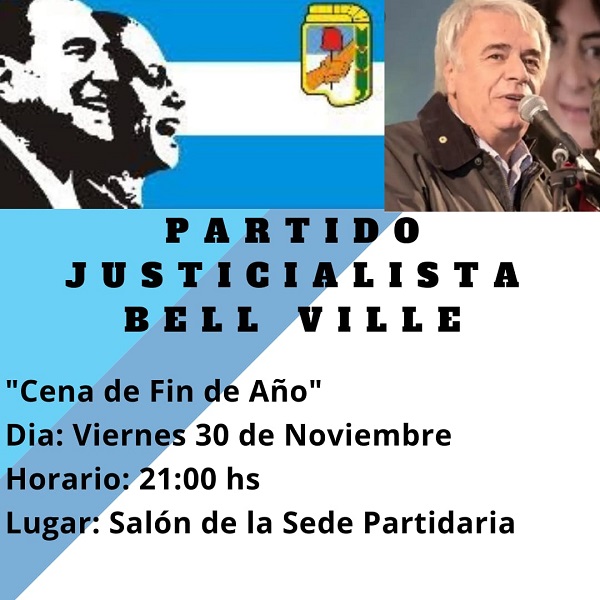 El PJ de Bell Ville invita a la fiesta de fin de año