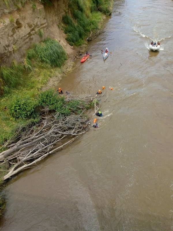 Hallaron el cuerpo de un persona que podría ser la desaparecida en el río en San Marcos Sud.