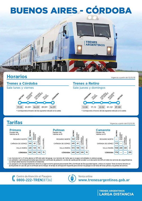 El tren de pasajeros, desde diciembre tendrá su parada oficial en Bell Ville, así lo informó el municipio