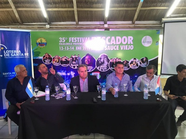 Quedó oficialmente presentada la 35° edición del Festival del Pescador 2019 en Sauce Viejo provincia de Santa Fé.