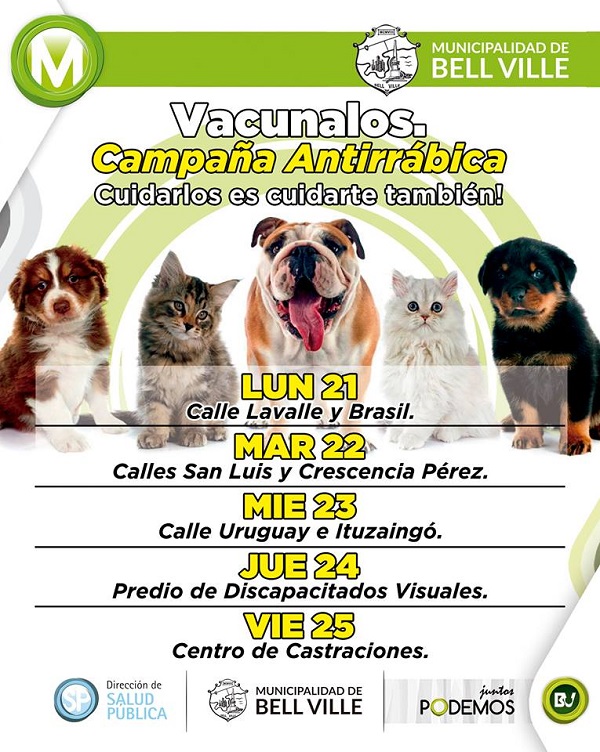 Campaña de vacunación antirrábica