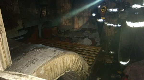 Incendio en una vivenda de calle Colombia en Bell Ville