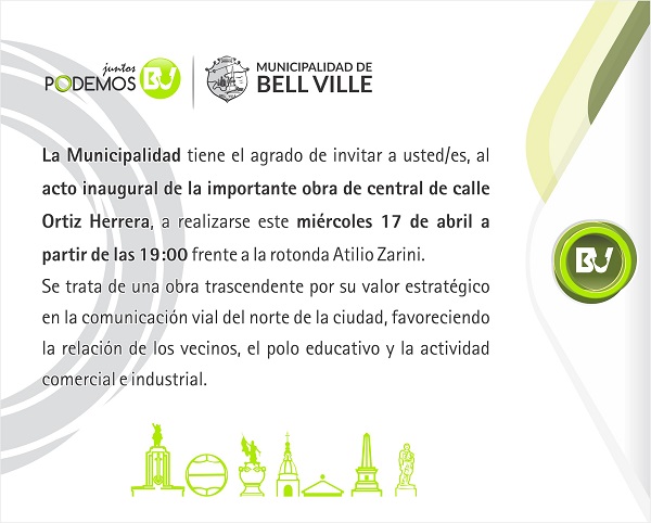 Inauguración remodelación calle Ortíz Herrera