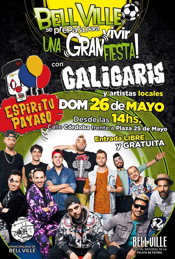 Caligaris Bell Ville el 26 de Mayo.