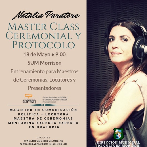 workshop teórico-práctico para Maestros Ceremonia.