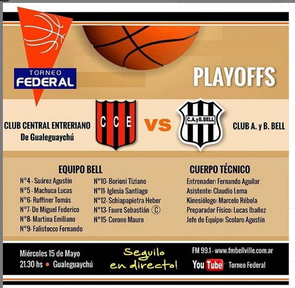 Club Bell va por la final del Torneo Federal de Basquet
