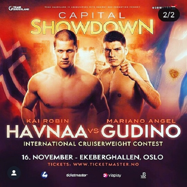 Mariano Gudiño boxea en Noruega el próximo sábado.