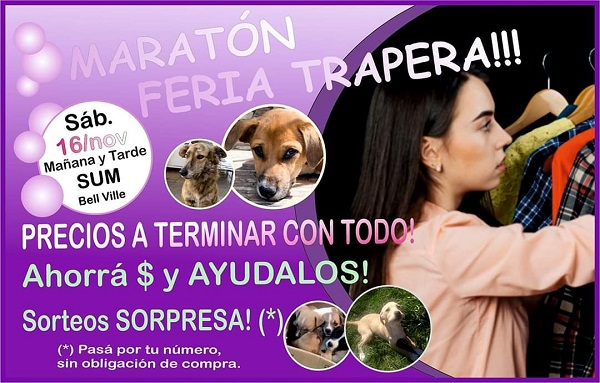 1° Feria Maratónica de la Protectora Lorenzo Moroni.