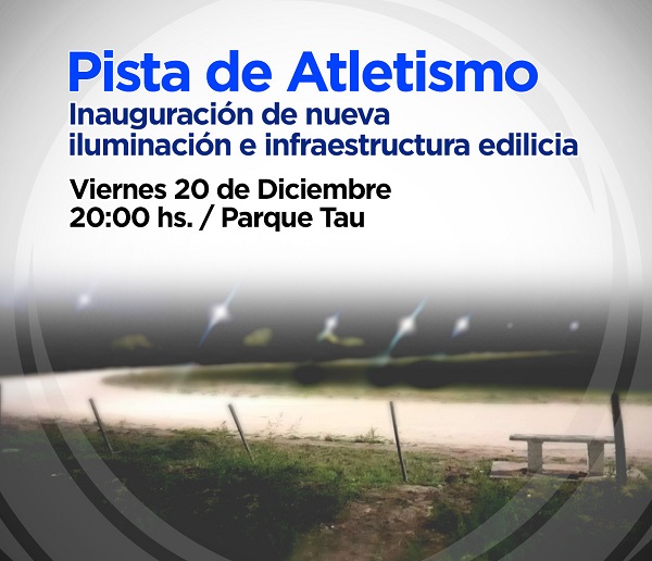 La Pista de Atletismo de Bell Ville tendrá una moderna iluminación