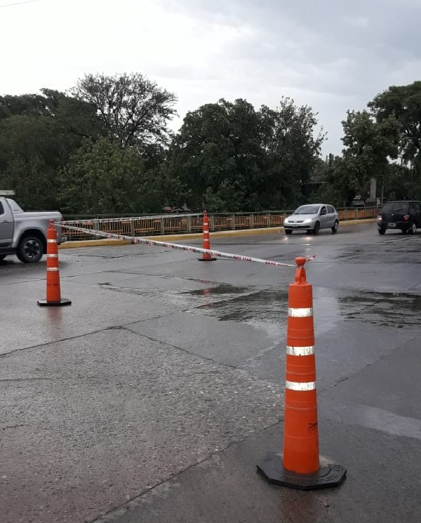 Transito restringido en el Puente Sarmiento