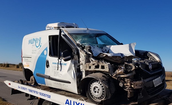 Bell Ville: Accidente en la autopista Córdoba-Rosario.