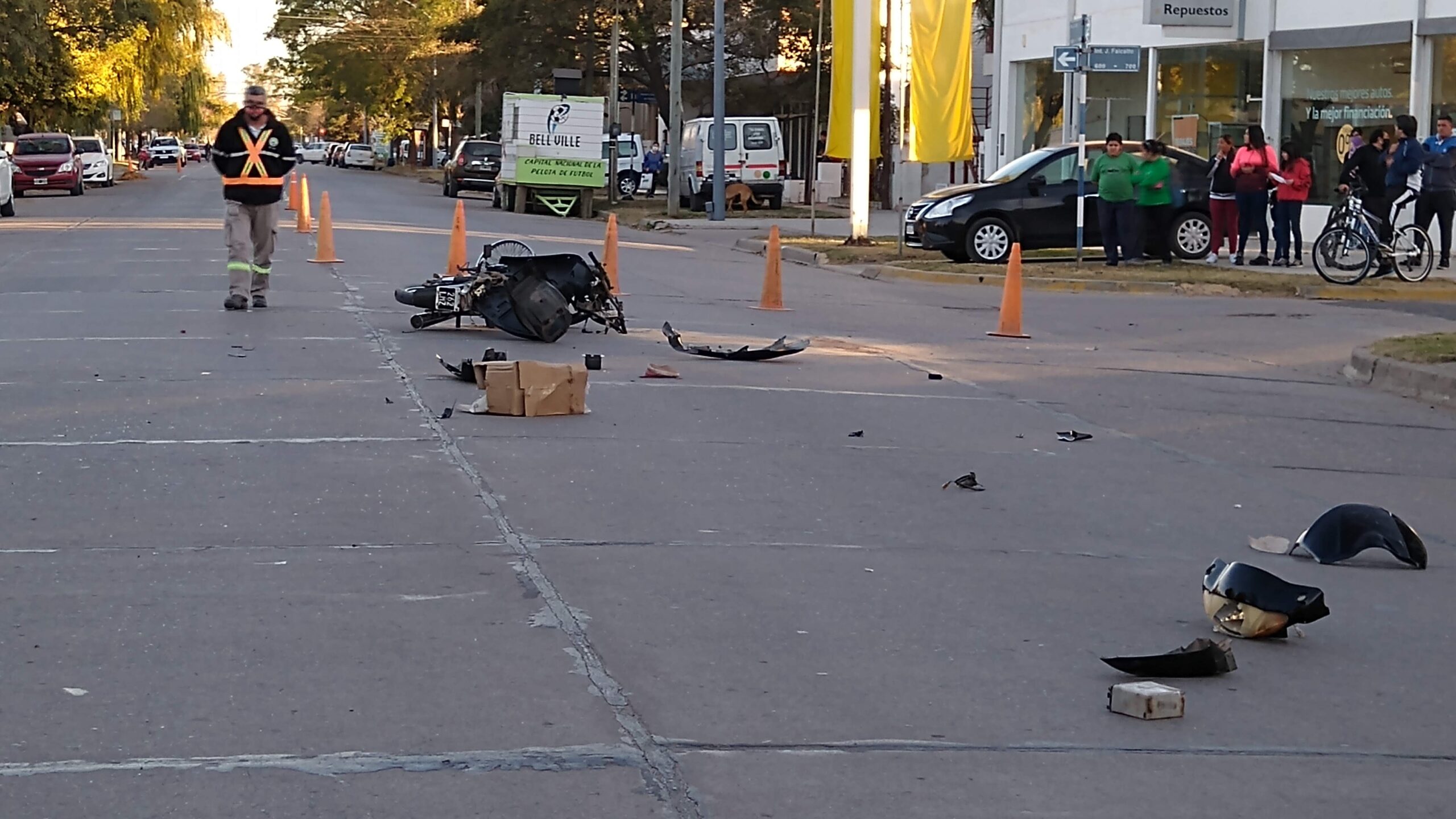 Accidente de tránsito con consecuencias fatales en las calles de la ciudad de Bell Ville.