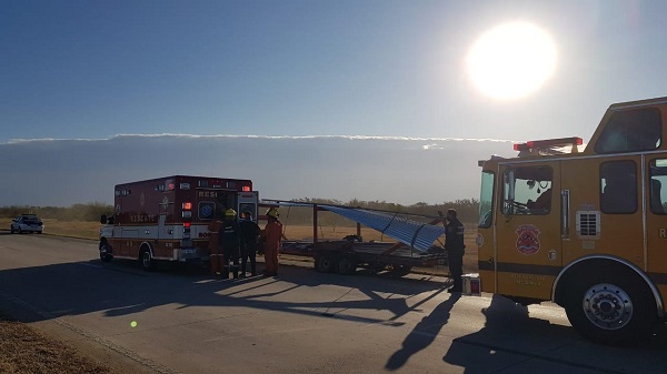 Bell Ville: accidente con lesiones leves en la autopista al km 492.