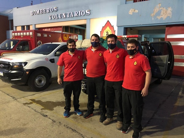 Bomberos de Bell Ville colaboran en la zona de Bialet Masse