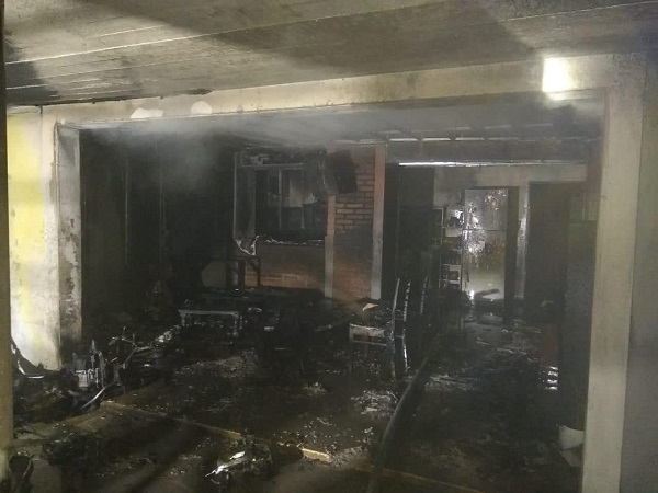 Bell Ville: Incendio en una vivienda, una persona lesionada.