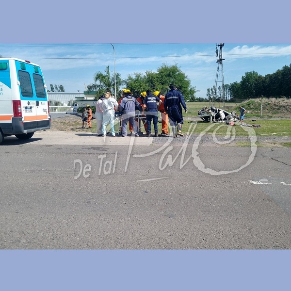 Bell Ville: Accidente por alcance en ruta Nacional N° 9 Sur.