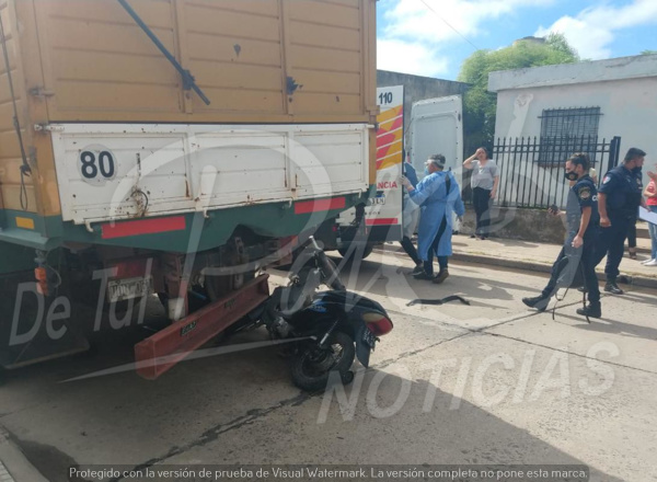 Bell Ville: accidente en calle libertad.