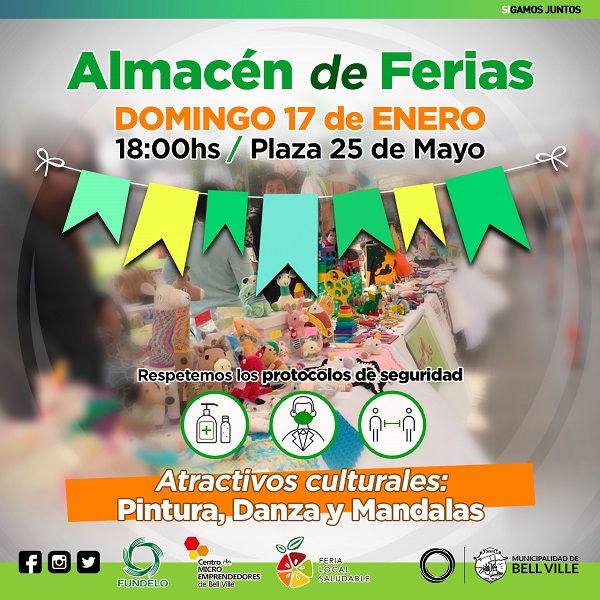 Bell Ville: Almacen de Ferias el próximo domingo