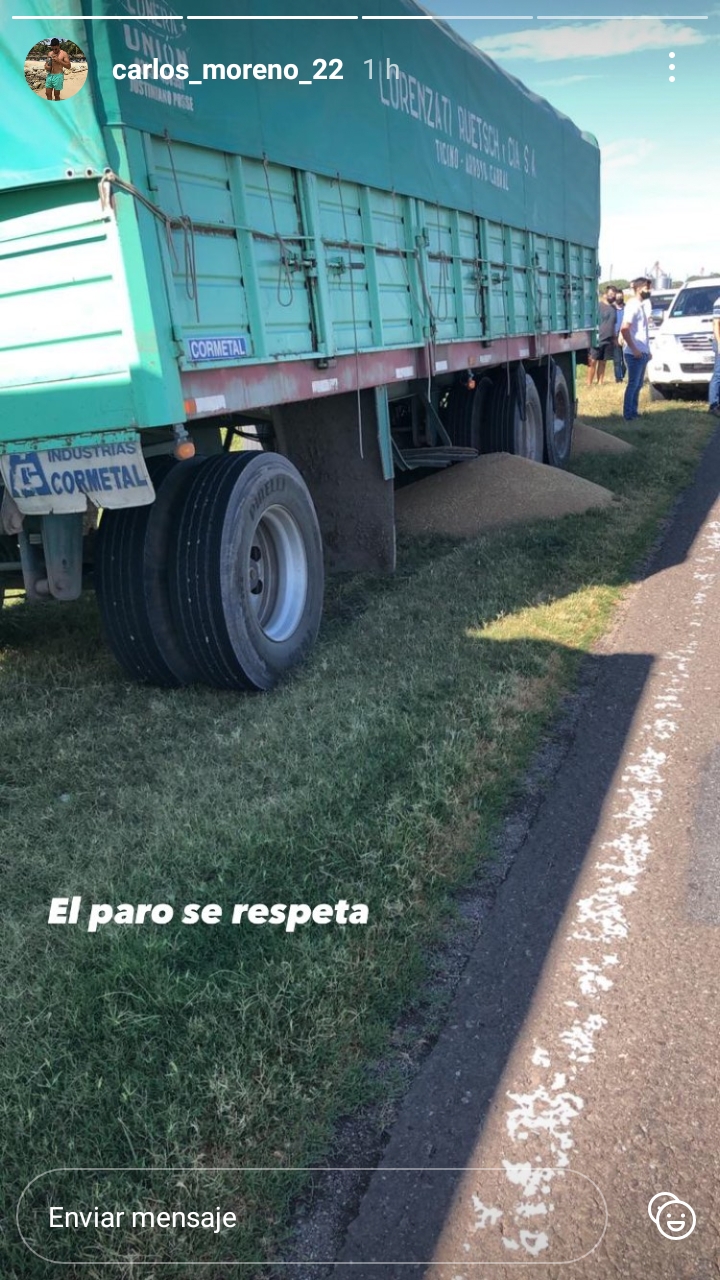Bell Ville: transportistas sufrieron la apertura de las boquillas de los camiones.