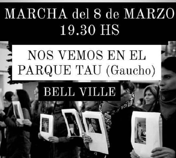 Bell Ville: Marcha por el Día Internacional de la Mujer #8M