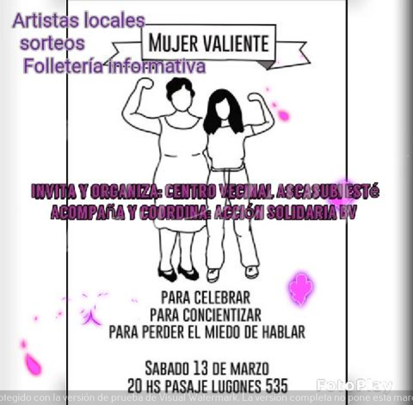 Bell Ville: El Centro Vecinal Ascasubi Este rinde homenaje a las mujeres luchadoras.