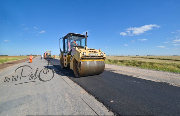 Avanza la pavimentación de la ruta 12, entre Marcos Juárez y Saira