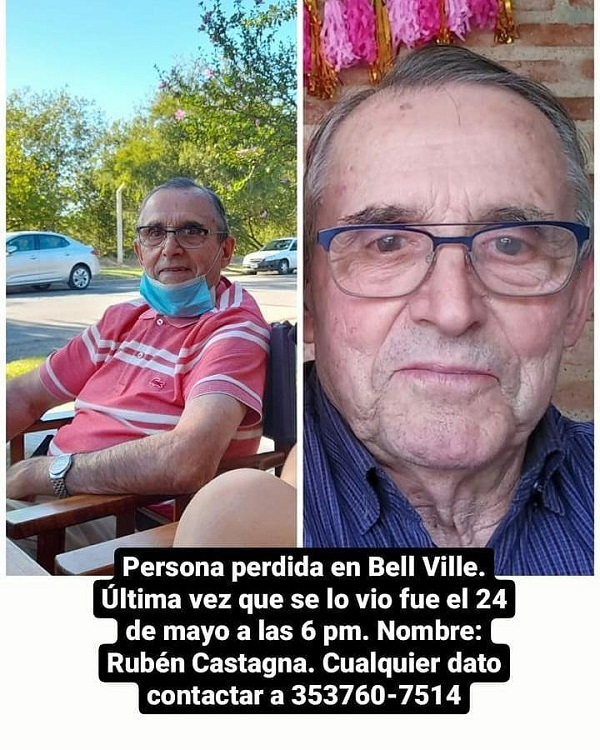 Bell Ville: Fue encontrada con vida la persona que era buscada desde el 24