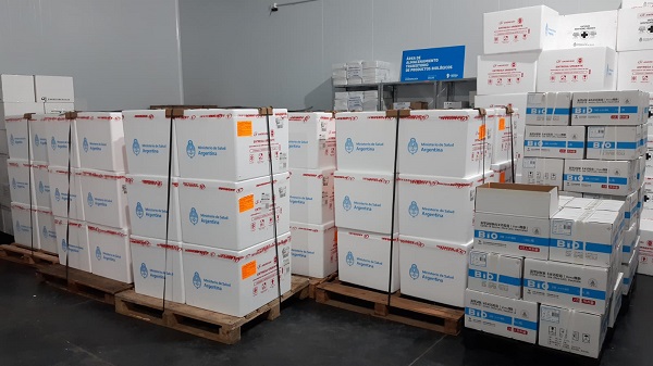 Llegaron mas vacunas para la provincia de Córdoba.