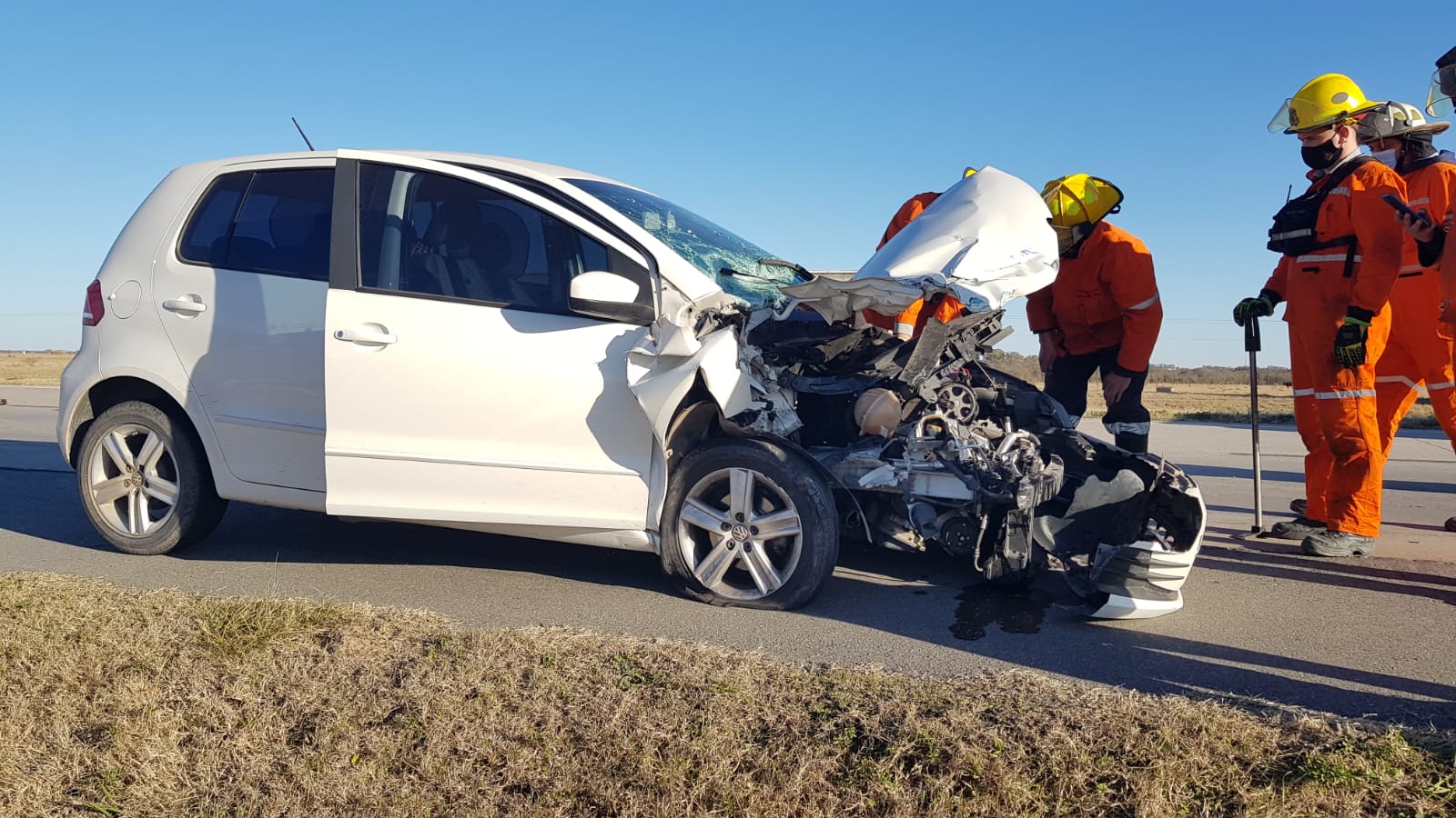 Bell Ville: accidente por alcance.
