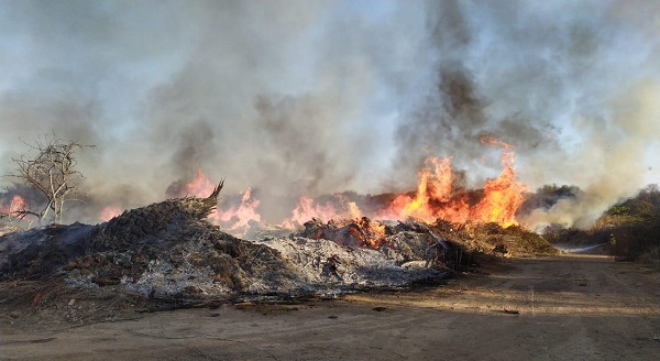 Un hombre de 68 años fue detenido por el incendio en Alta Gracia.