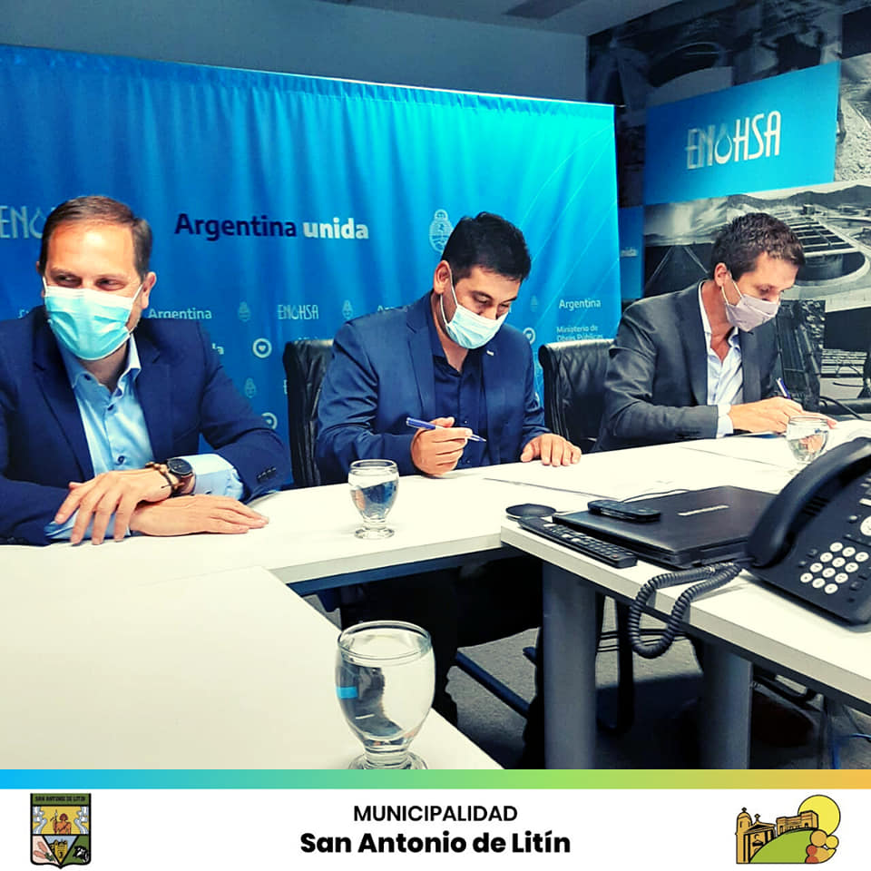San Antonio de Litín: firman convenio con Nación por mas de 56 millones de pesos.