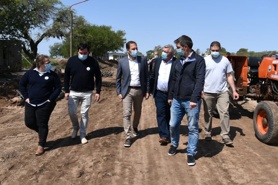 Martín Gill recorrió el norte del departamento Unión.