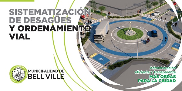 Bell Ville: en pocos dias comienzan a construir una nueva rotonda.