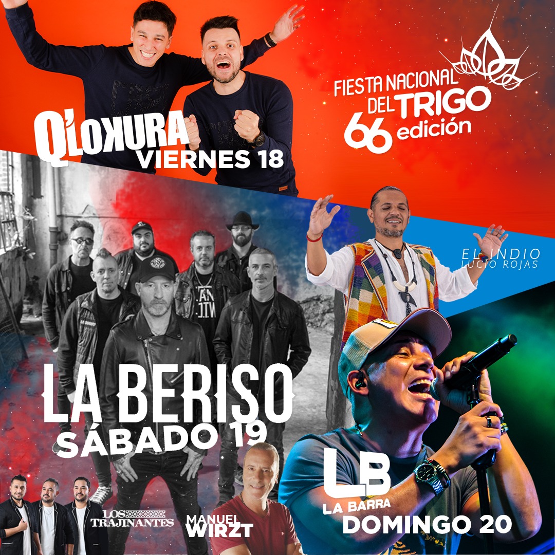 La 66° Fiesta Nacional del Trigo suma artistas nacionales.