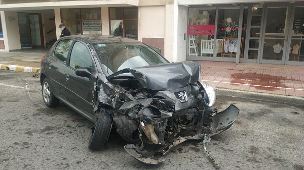 Bell Ville: accidente en el centro de la ciudad.