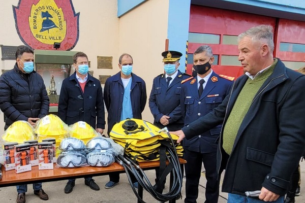 Bell Ville: Nuevo equipamiento para Bomberos Voluntarios.