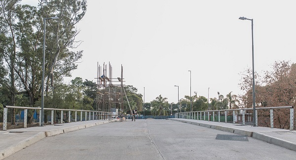 Bell Ville: en agosto estaría terminada la obra del nuevo puente que construye la provincia.