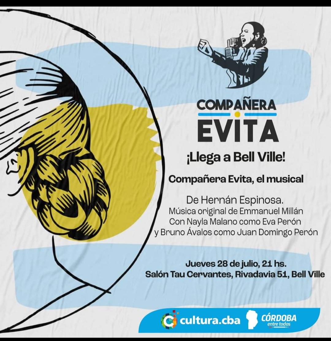Bell Ville: homenaje a Evita.